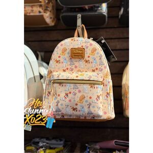 Loungefly Disney Dogs Floral Mini Backpack